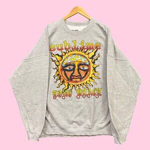 Sublime 40oz to Freedom Rock Band Oversized Crewneck Sweater L/XL